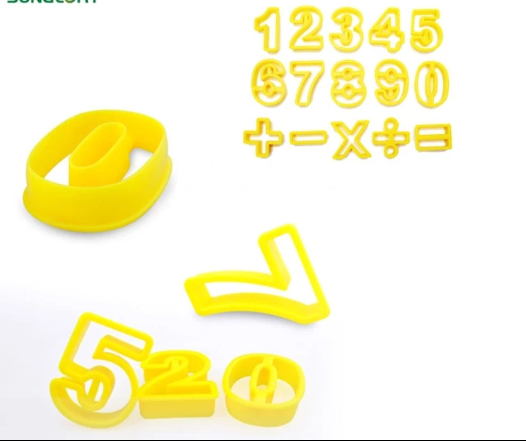 Number Style Cookie Cutter set Of 15