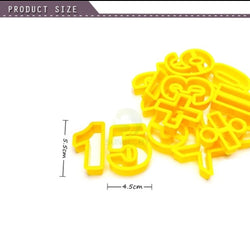 Number Style Cookie Cutter set Of 15