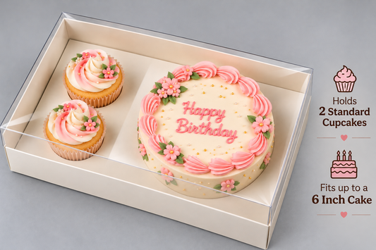 Cake & Cupcake Box with Lid Pack Of 5 Size - 11x8x3 inch