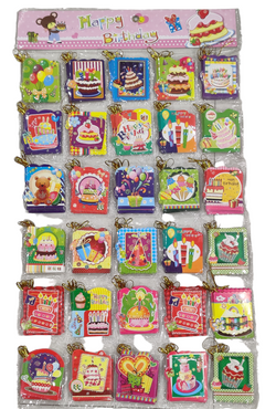 Happy Birthday card's Pack of 10 Random
