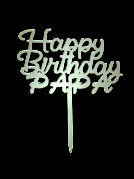 Happy Birthday papa Topper