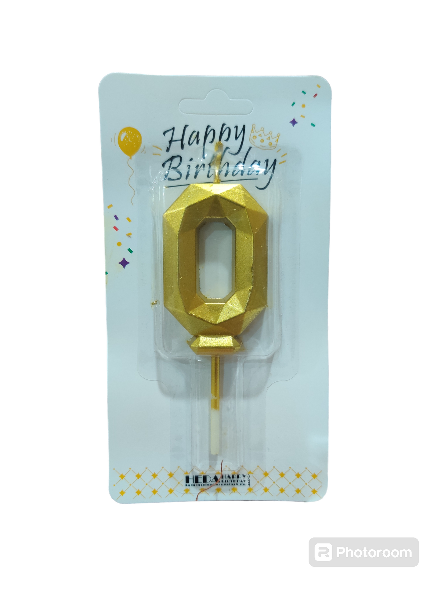 0 Number golden candle