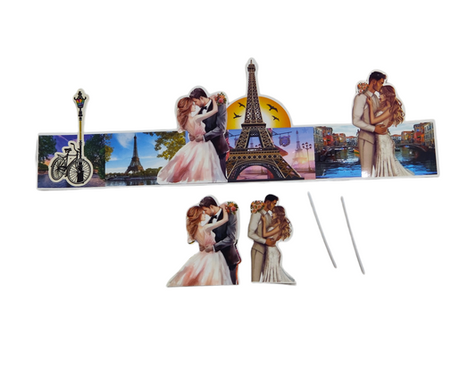 Fencing theme cake topper Paris theme