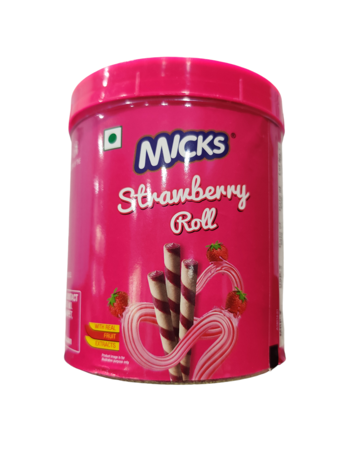 Micks strawberry flavour roll 250gm