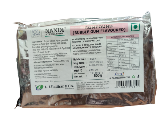 Nandi international Compound BUBBLE GUM FLAVOURED 500g