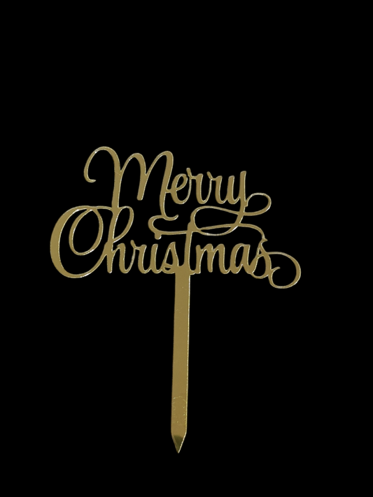 Merry Christmas Acrylic Topper