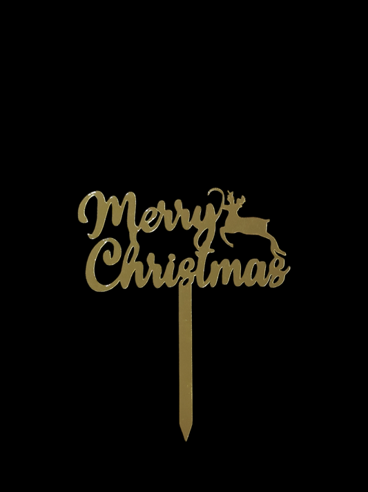 Merry Christmas Acrylic Topper