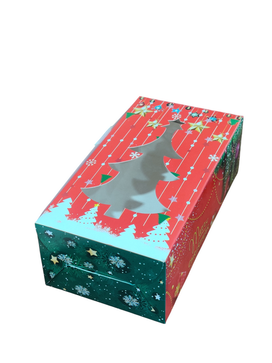 Xmas Plum Cake Box 25o gram size-7.5x4 inch