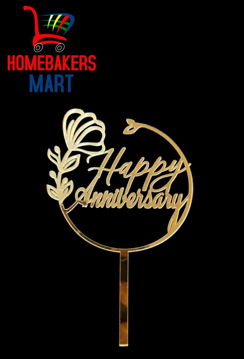 Acrylic Happy Anniversary Topper