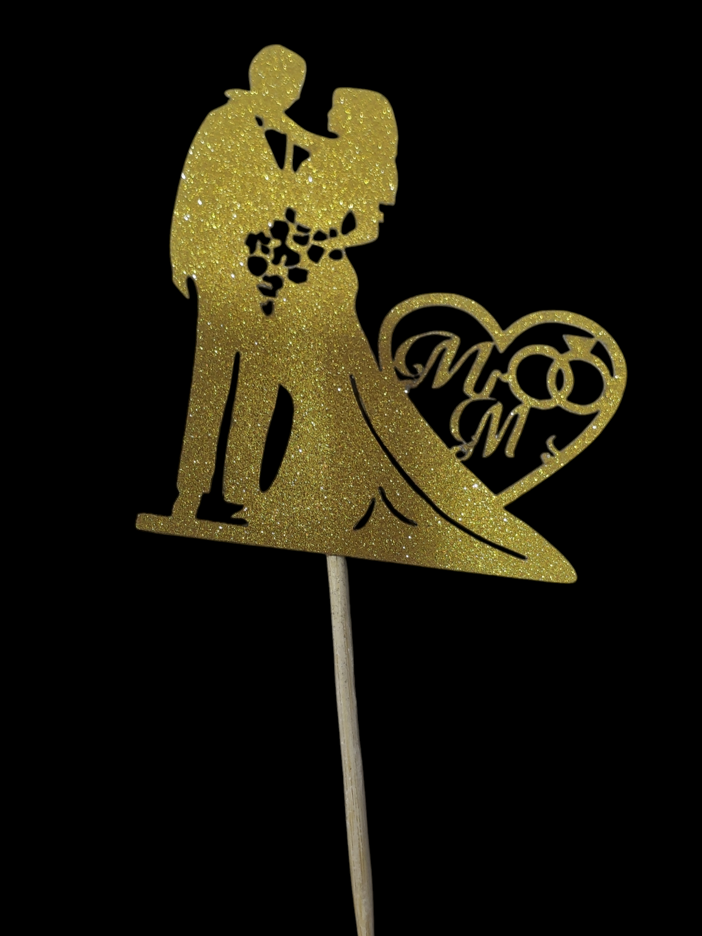 5 inch Glitter Cake Topper