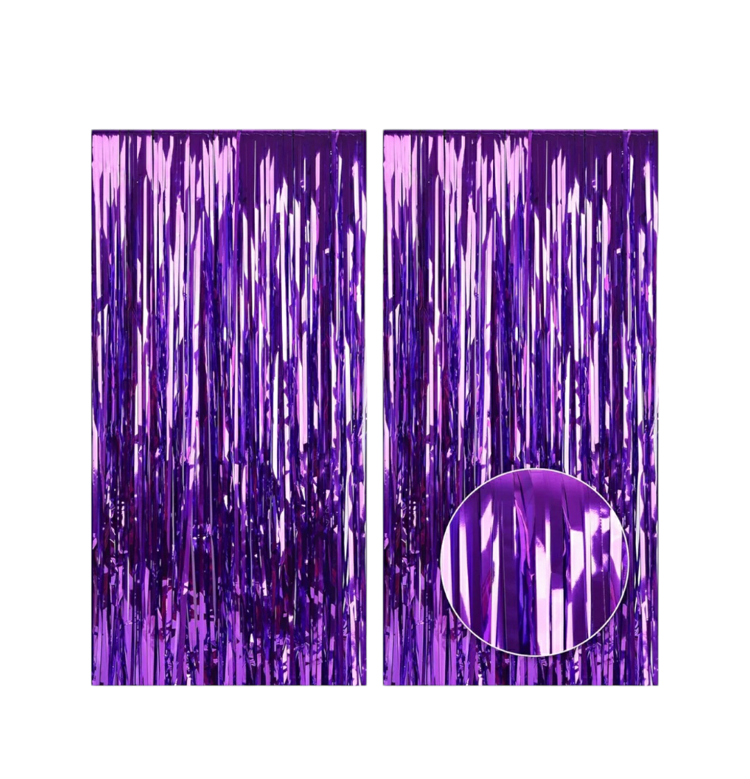 Purple Birthday Foil Curtain Pack Of 1