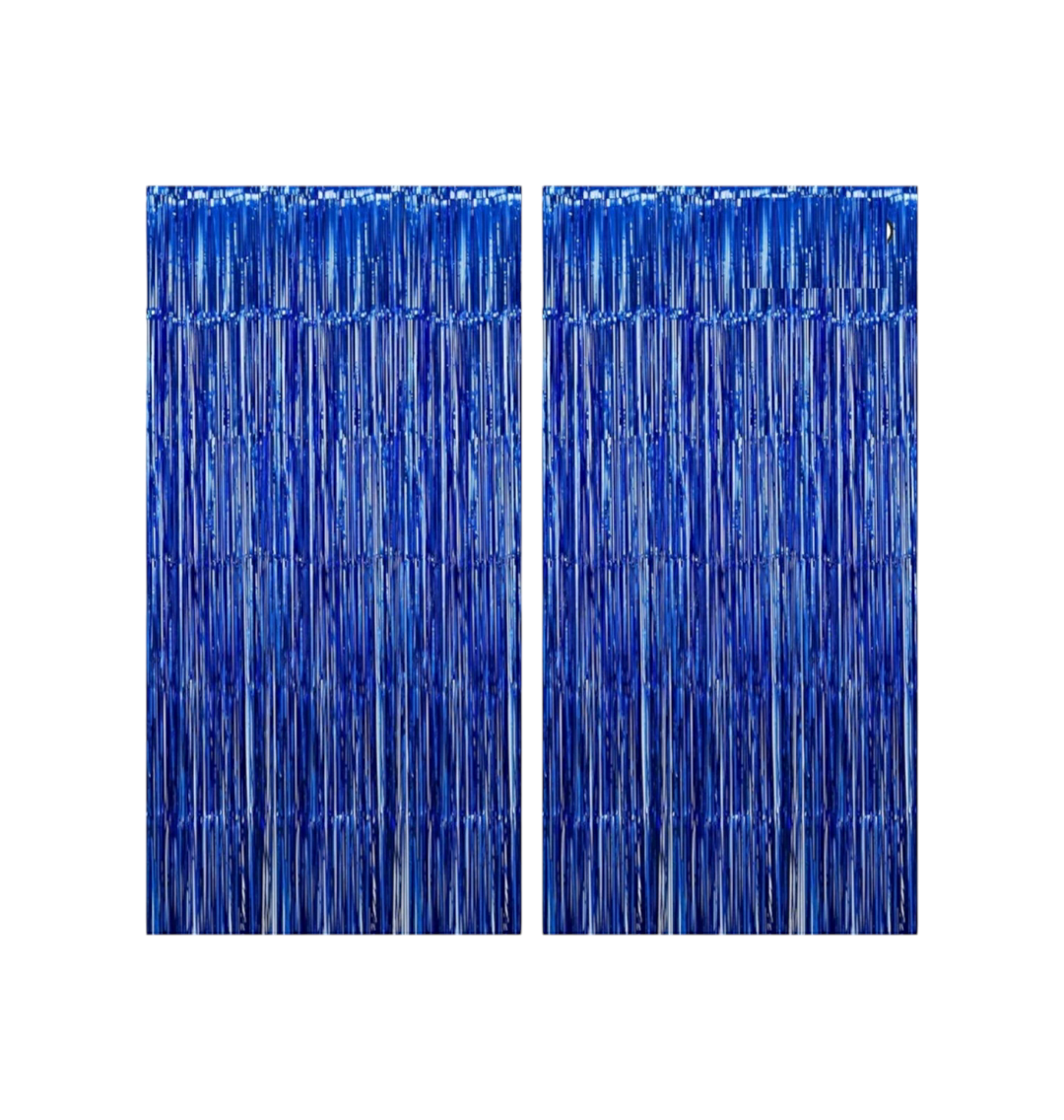 Blue Birthday Foil Curtain Pack Of 1