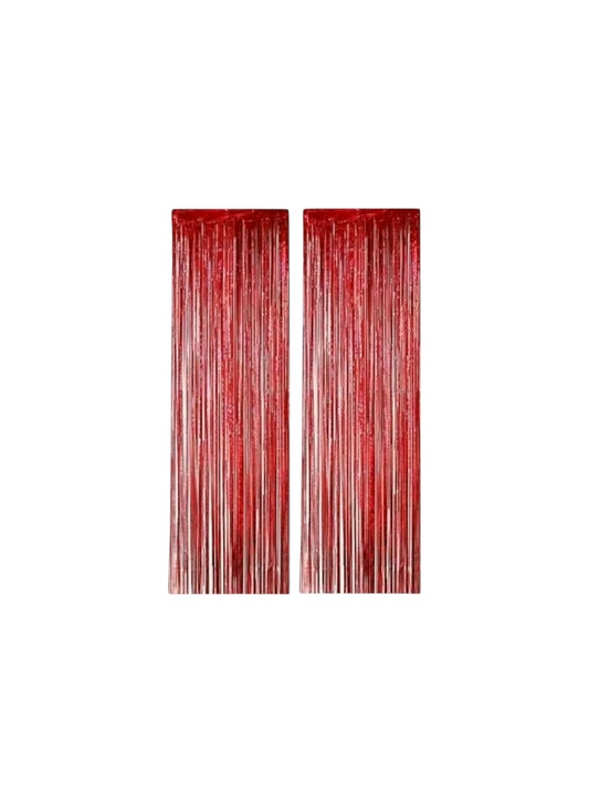 Red Birthday Foil Curtain Pack Of 1