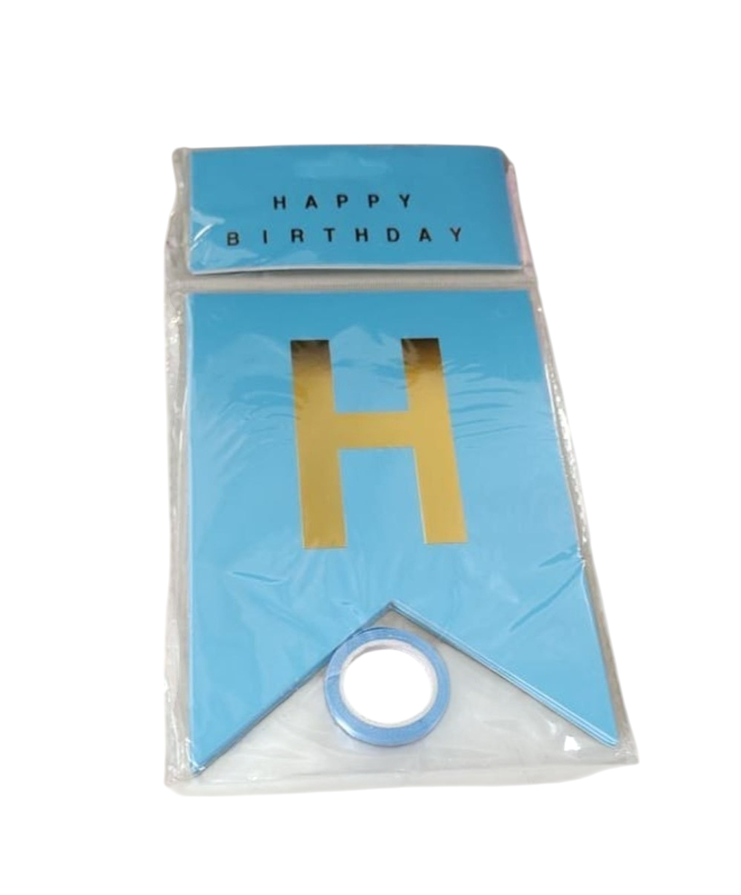 Blue Happy Birthday Banner