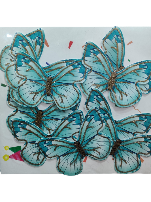 Paper Butterfly Cake Topper Pack Of 10