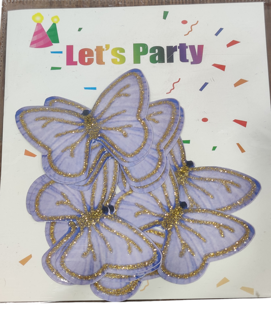 Paper Butterfly Cake Topper Pack Of 10