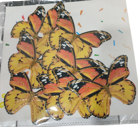 Paper Butterfly Cake Topper Pack Of 10