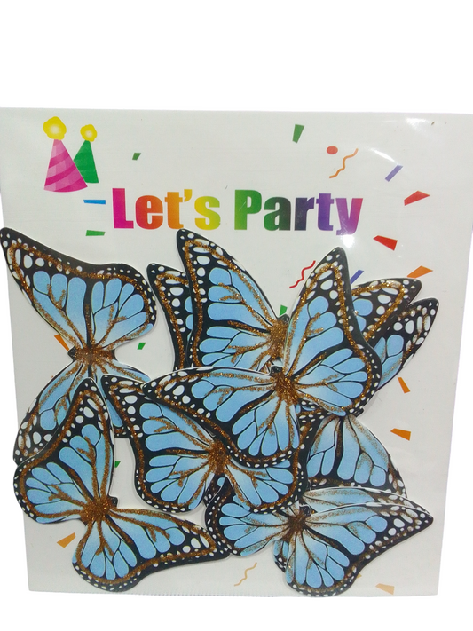 Paper Butterfly Cake Topper Pack Of 10