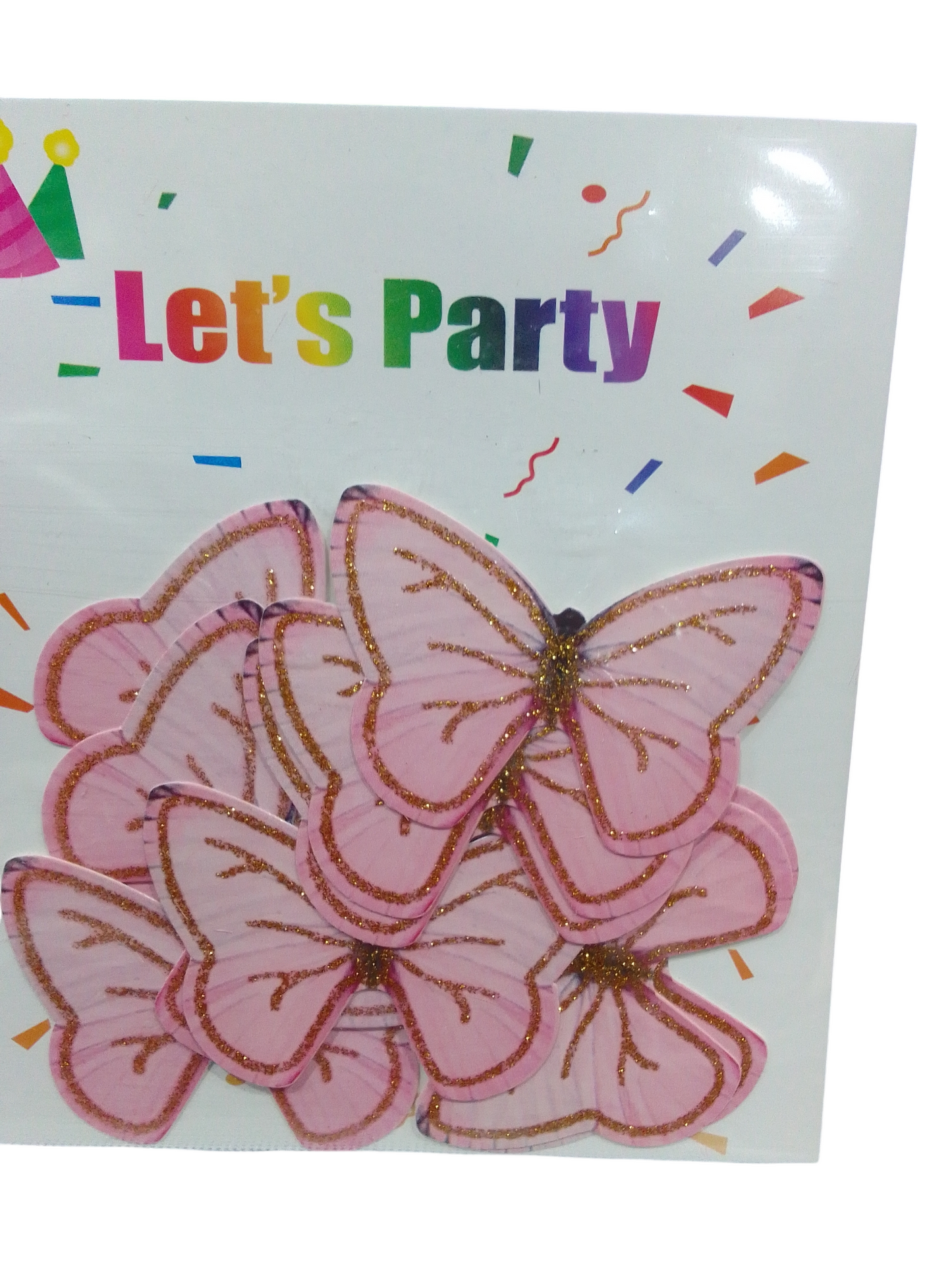 Paper Butterfly Cake Topper Pack Of 10