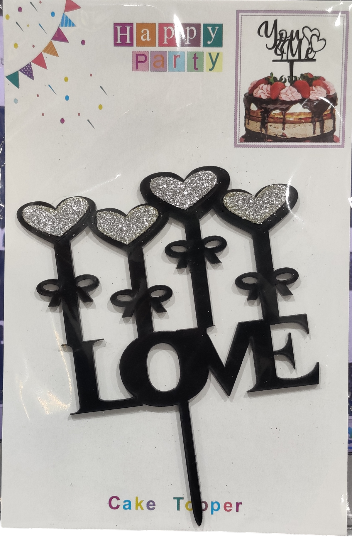 "Love" Cake Topper Pack Of 1