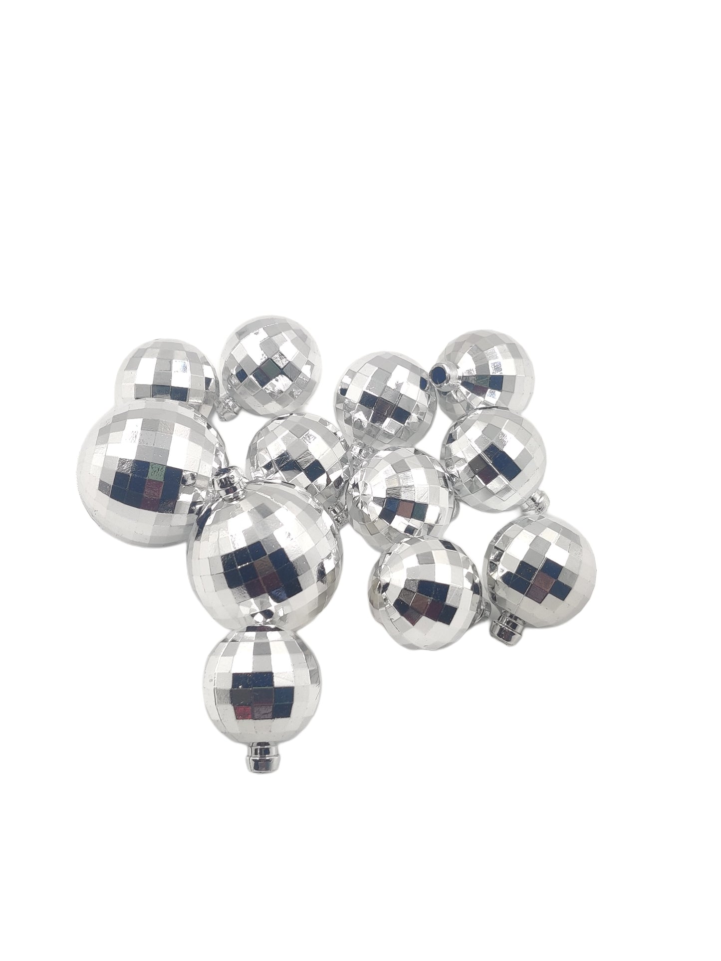 Silver Disco Ball pack of 12