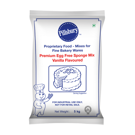 Pillsbury Premium Egg Free Sponge Mix Vanilla Flavoured