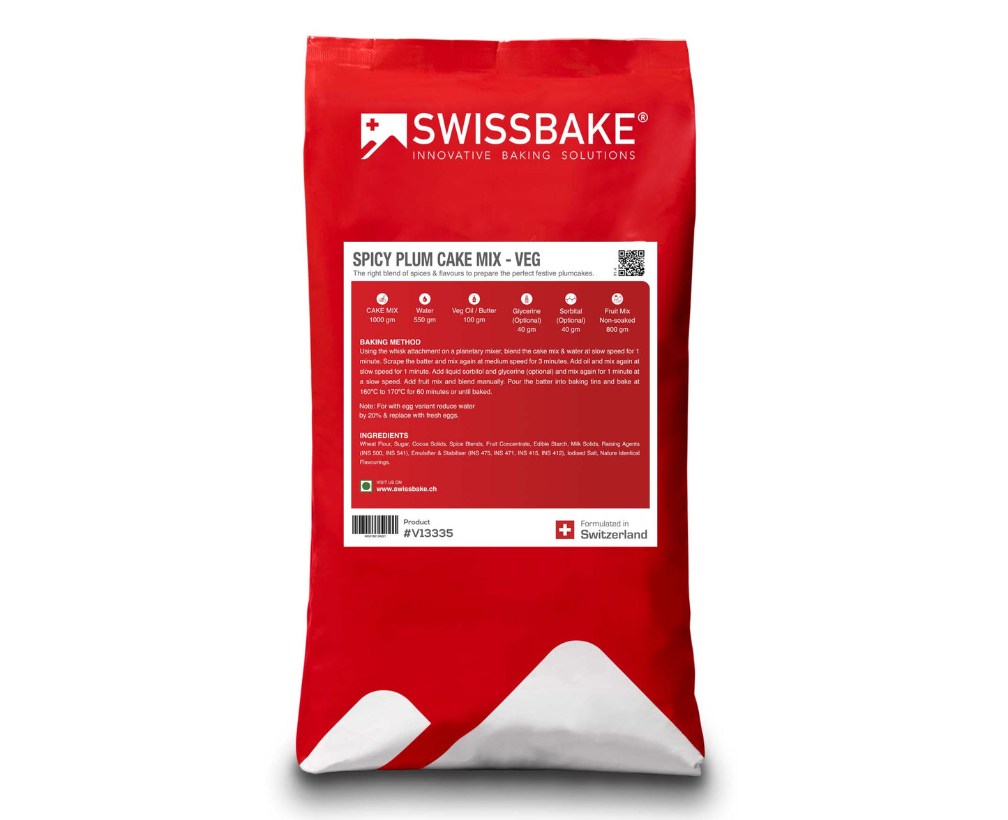 Swissbake Spicy plum Cake Mix - Veg 5Kg