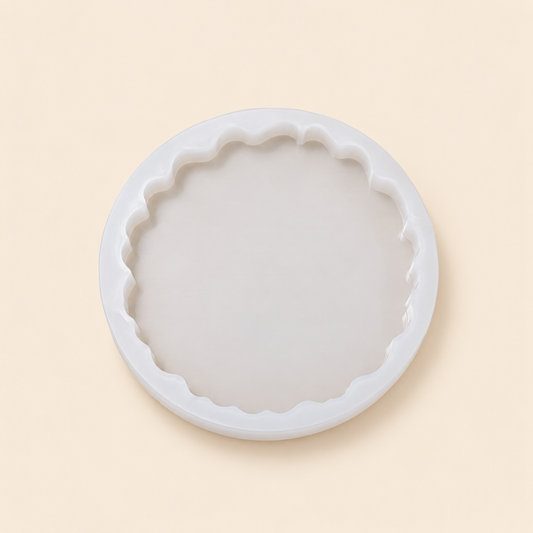 Round Scalloped Resin Mould Size 4 Inch