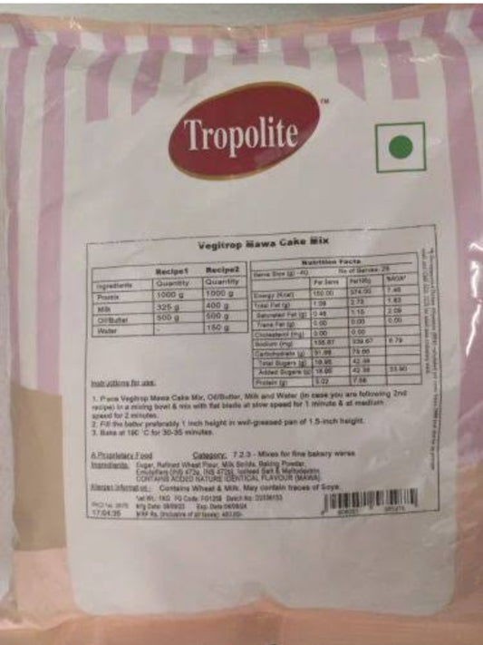 Tropolite Vegitrop Mawa Cake Mix 1kg