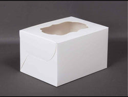 2 pc Cupcake Box White Colour Pack Of 10