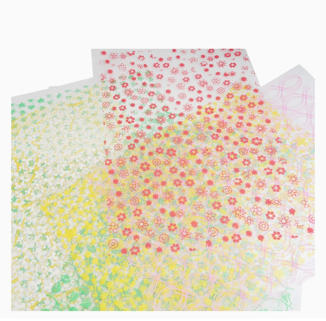 Blossom Transfer sheet pack of 5