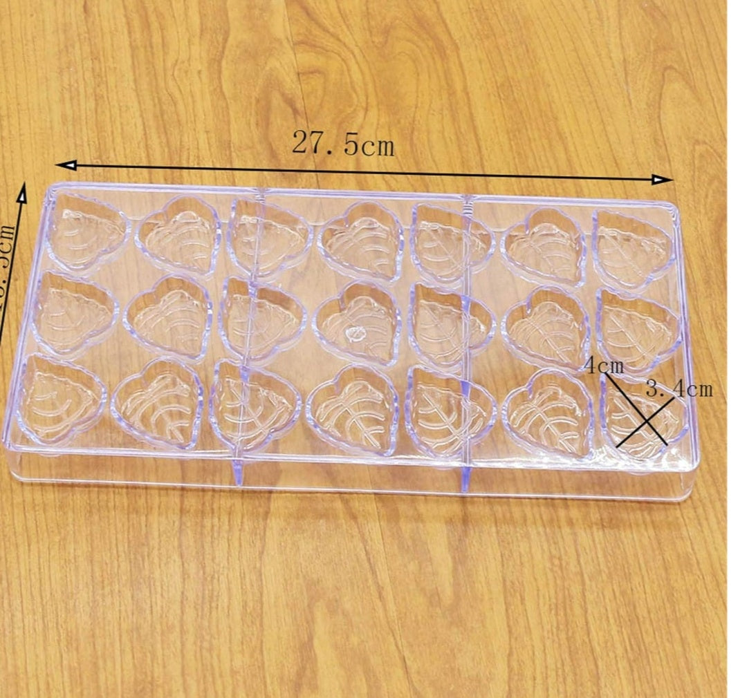 Poly carbonate chocolate mould 21 cavity