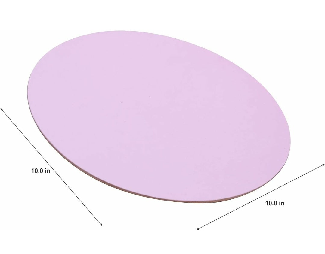 Pastel Pink round baseboard 10 inch