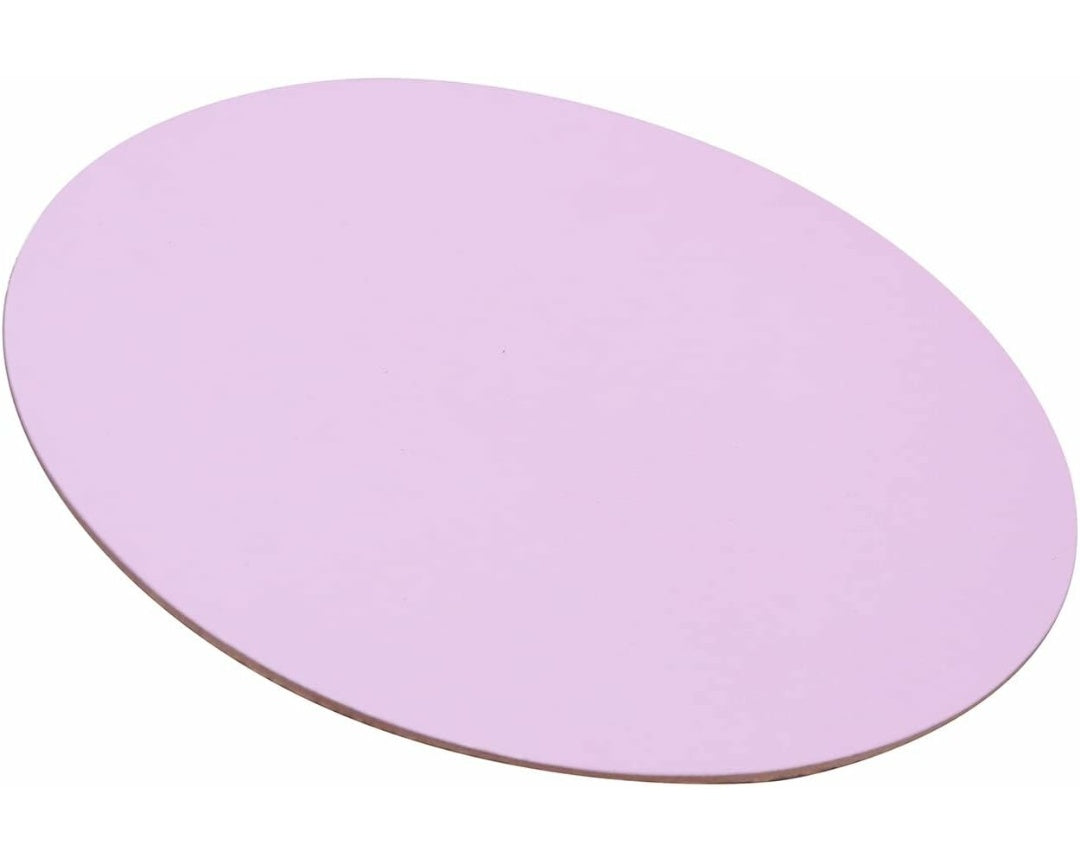 Pastel Pink round baseboard 10 inch