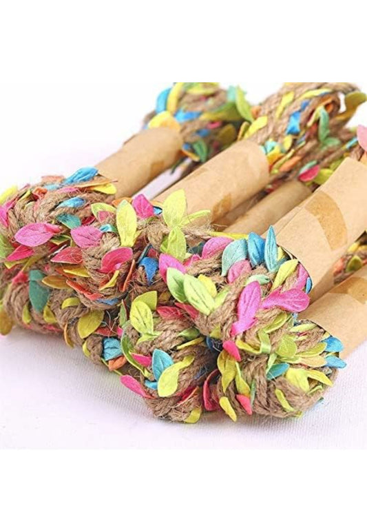 Paaroots (10m) leaf rope natural hessian jute twine rope burlap ribbon