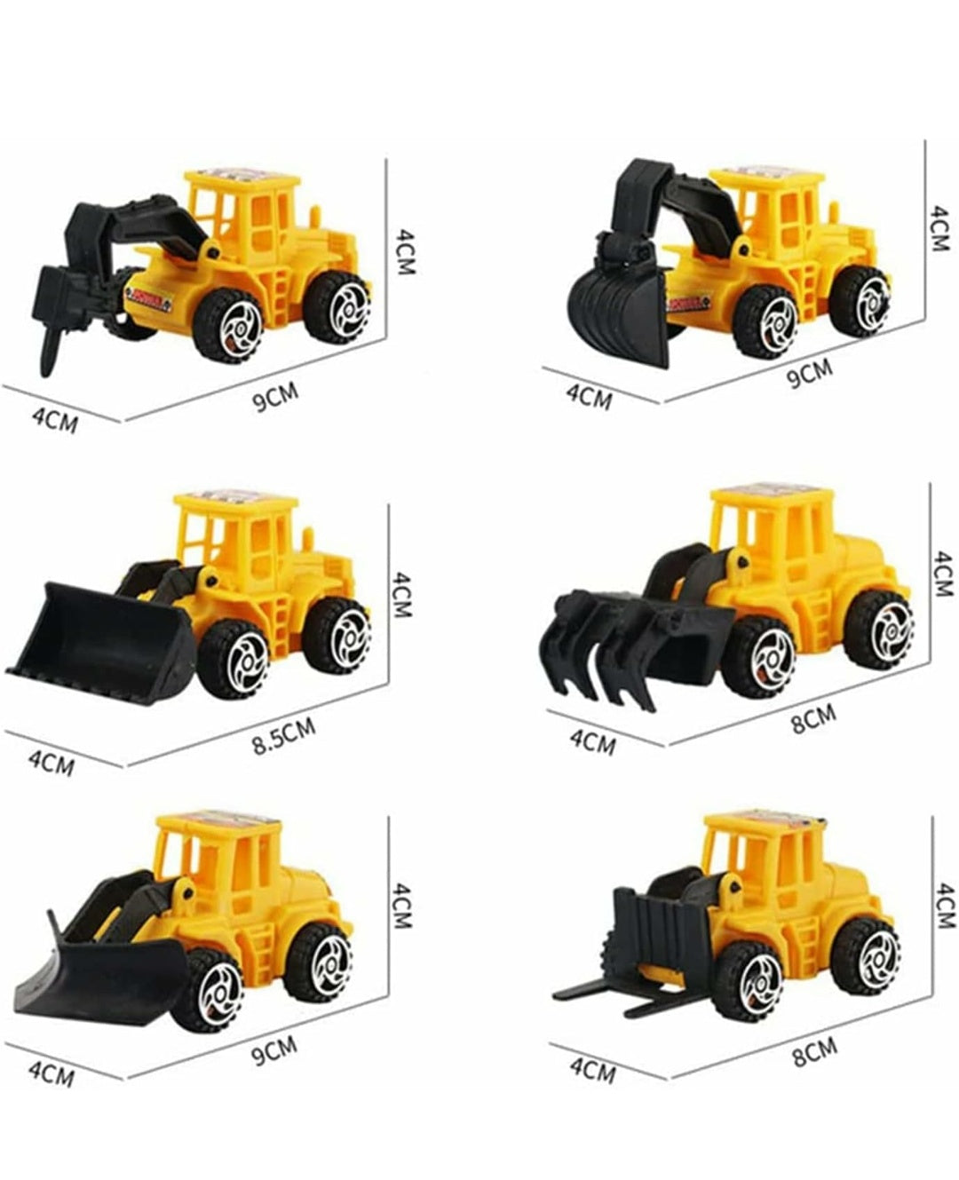 Jcb toys set of 6