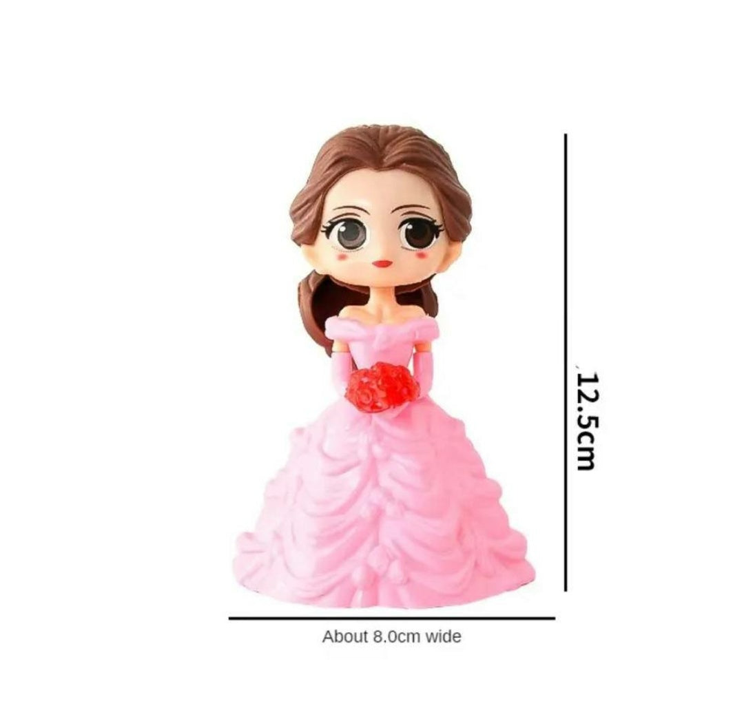 Pink doll for cake decoration