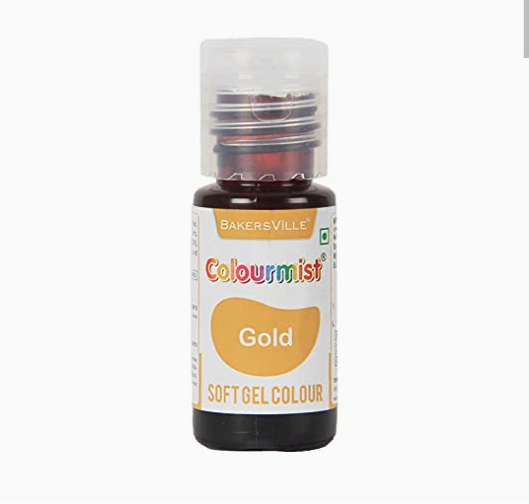 Bakersville colourmist Gold Soft Gel Colour 20gm