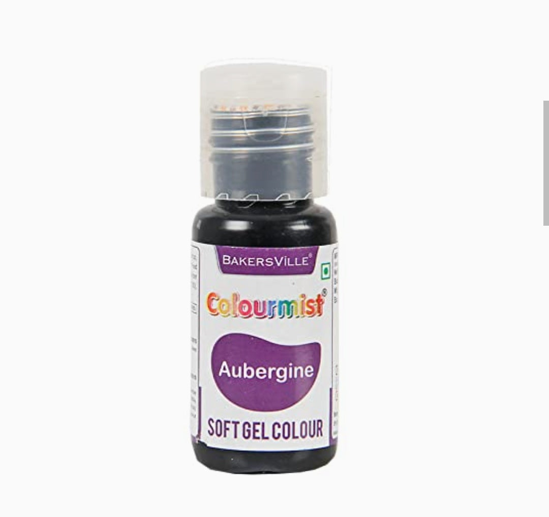 Bakersville colourmist Aubergine Soft Gel Colour 20gm