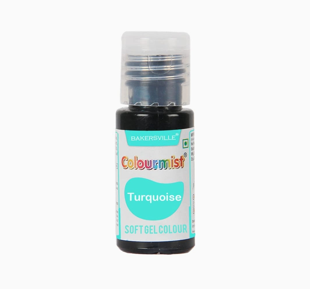 Bakersville colourmist Turquoise Soft Gel Colour 20gm