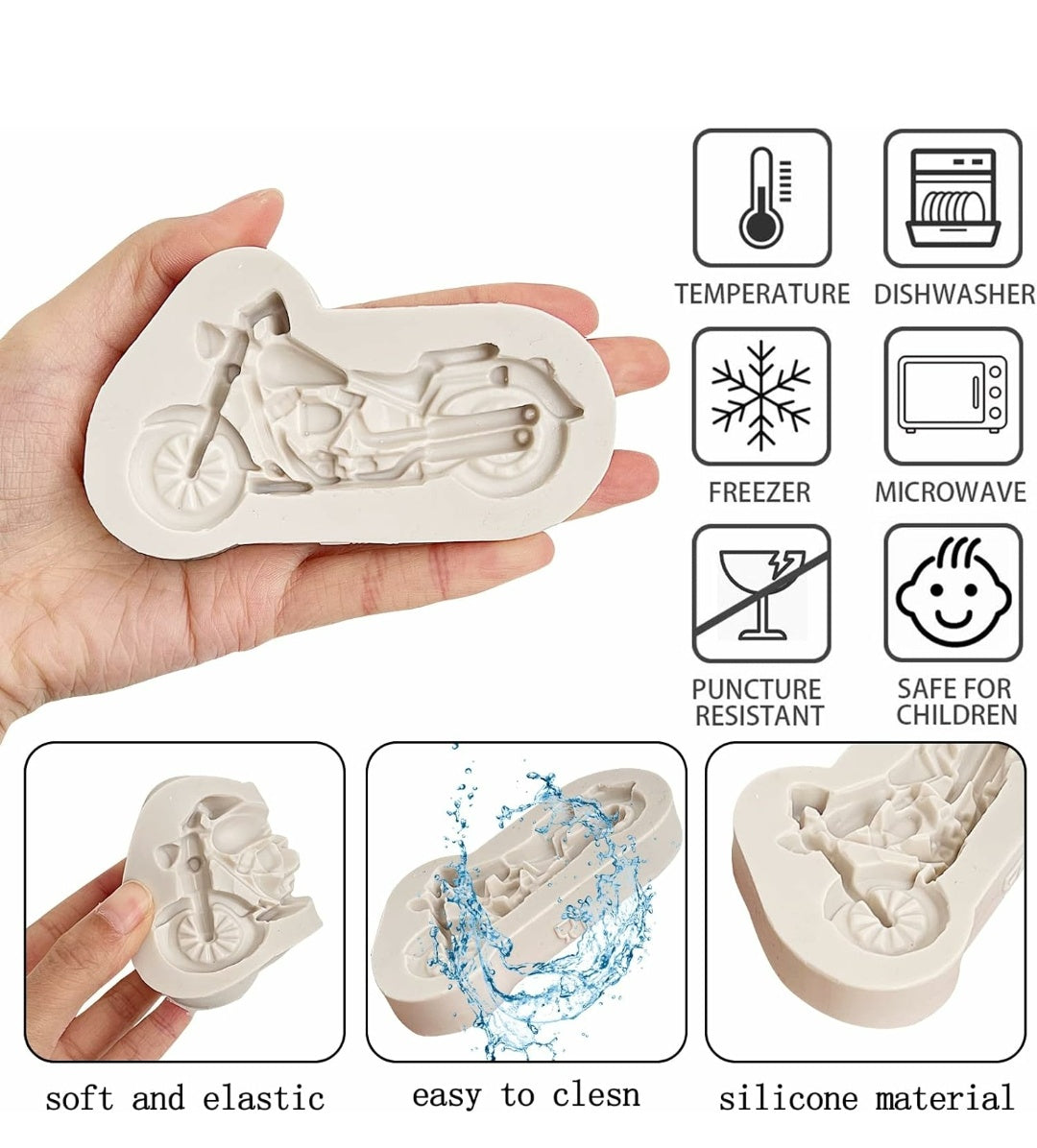 Motorcycle Fondant Molds Silicone