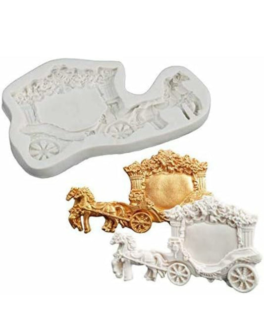 Horse Carriage Silicone Fondant Mould