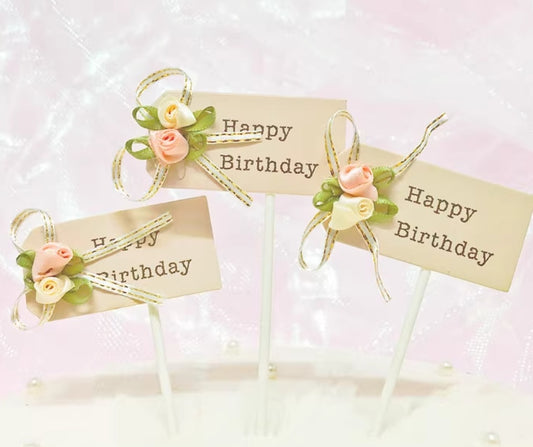 Happy Birthday Topper Set of 3