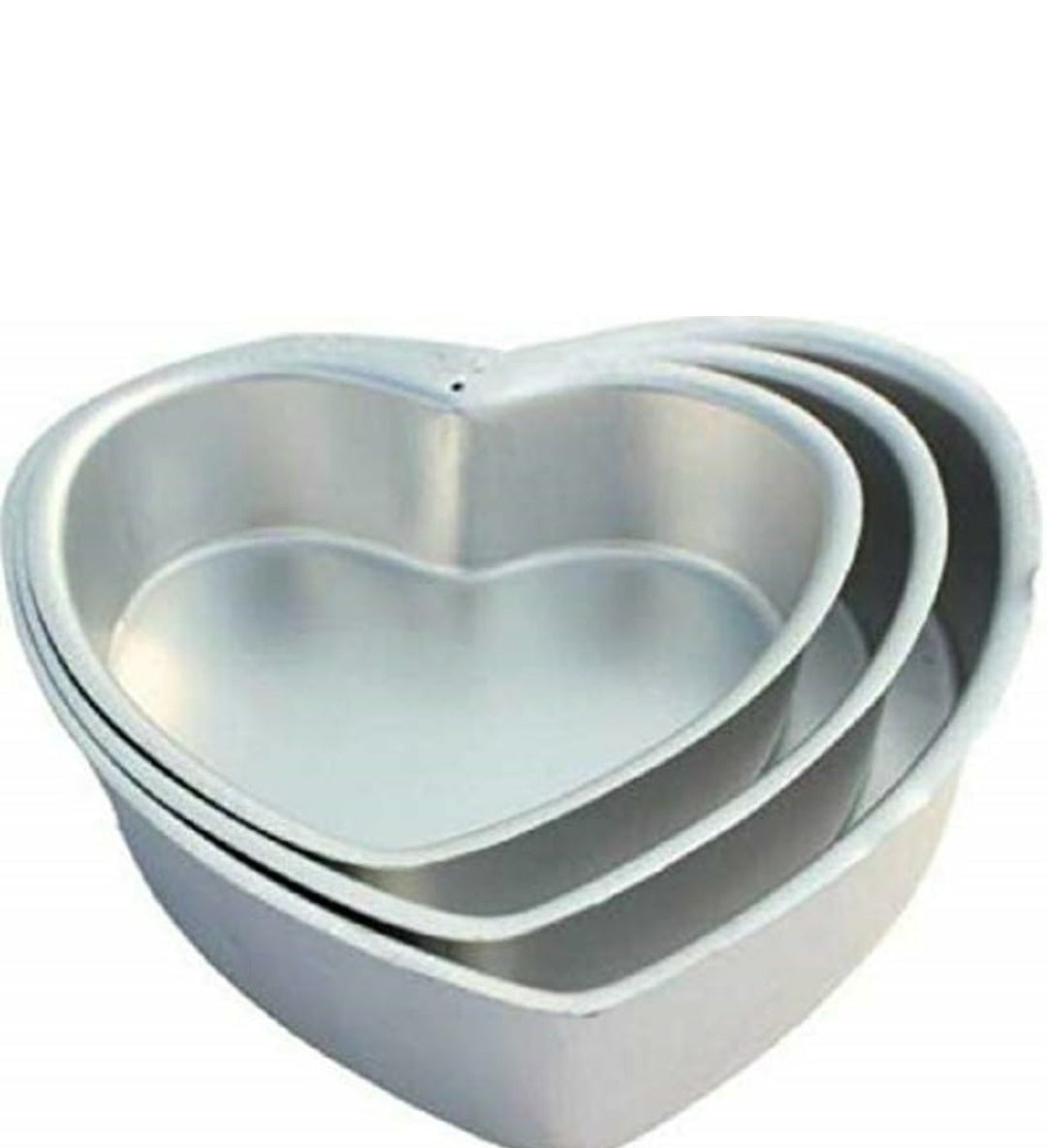 Heart Cake Mould set of 3    Size- 6inch,7inch,8inch