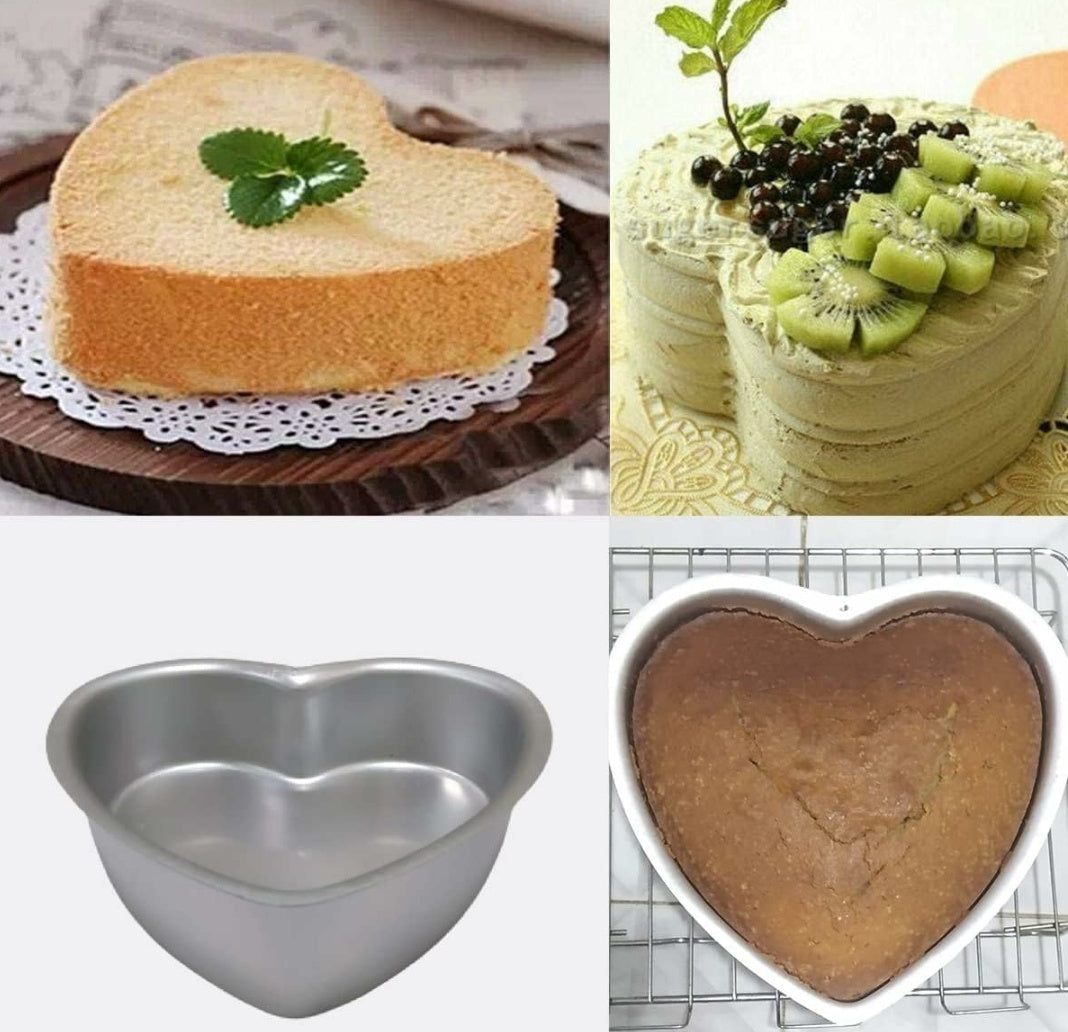 Heart Cake Mould set of 3    Size- 6inch,7inch,8inch