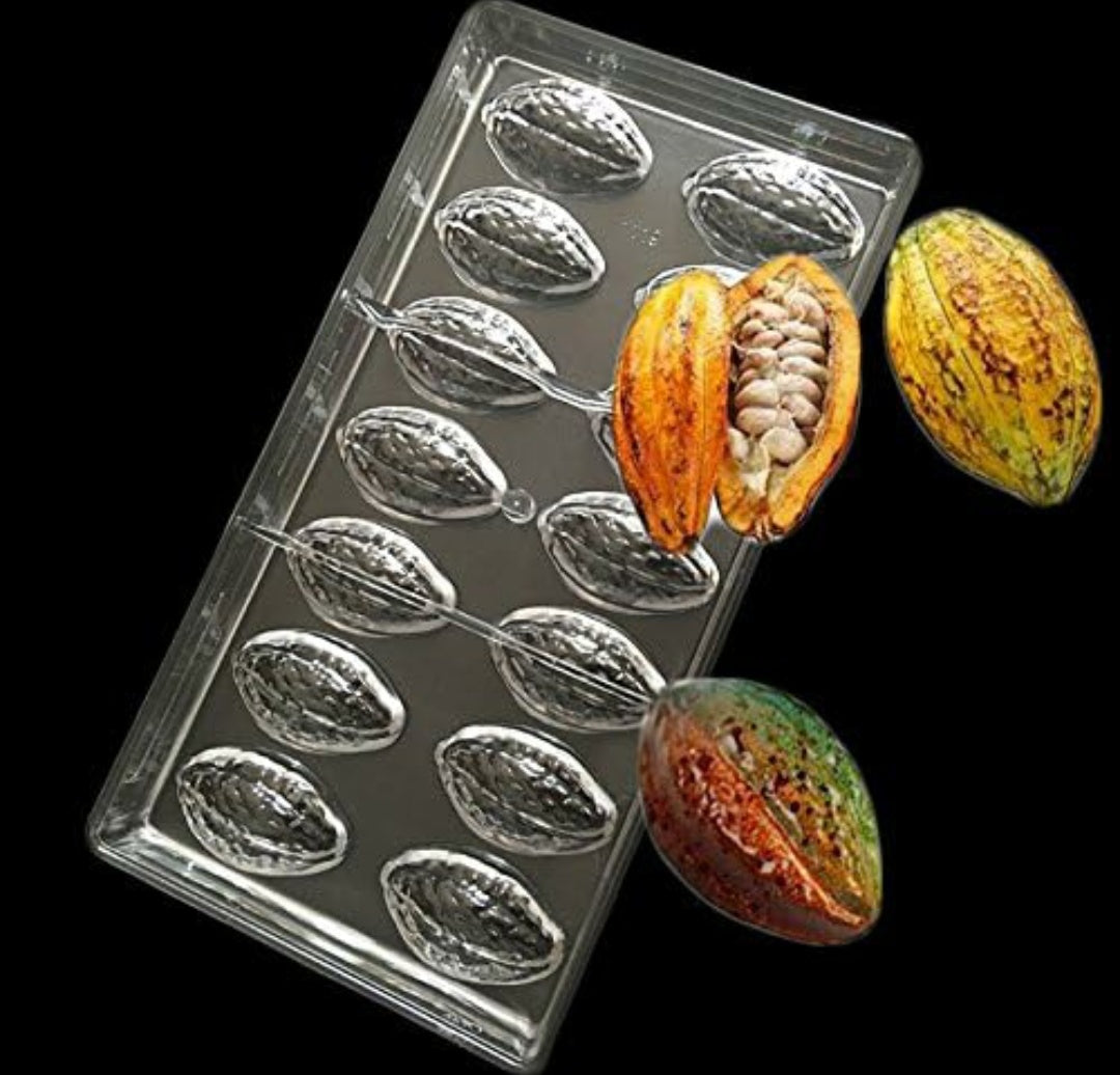 Cocoa Fruit Nut Shape Polycarbonate Mould