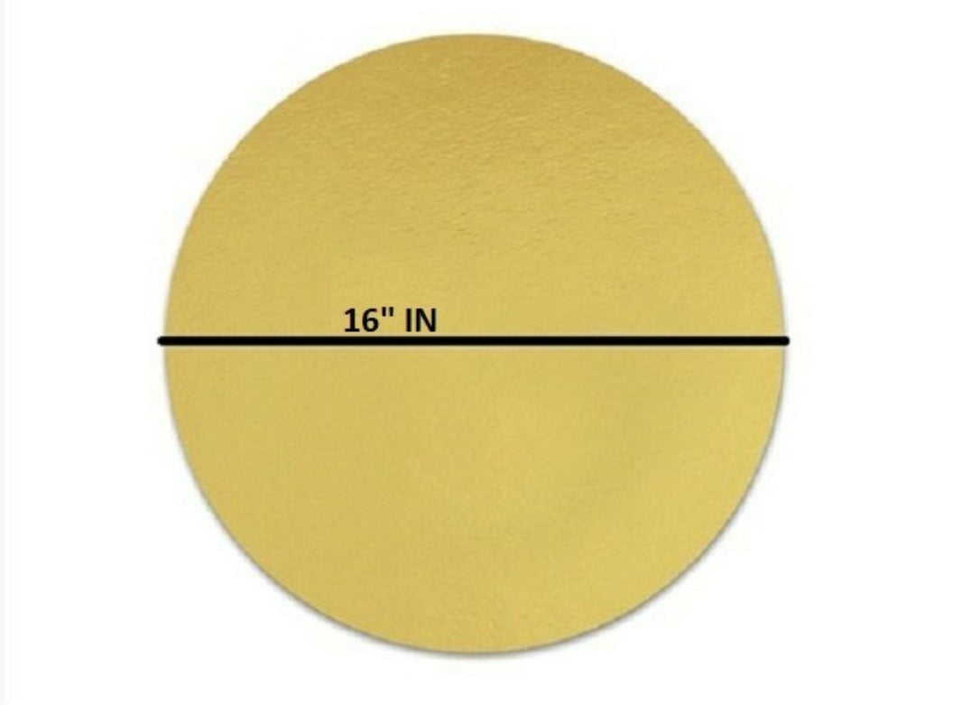 16 inch round golden baseboard