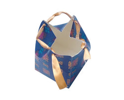 Blue Foil Chocolate Dom Box With Ribbon Size-3.25×2.5inch pack of 10