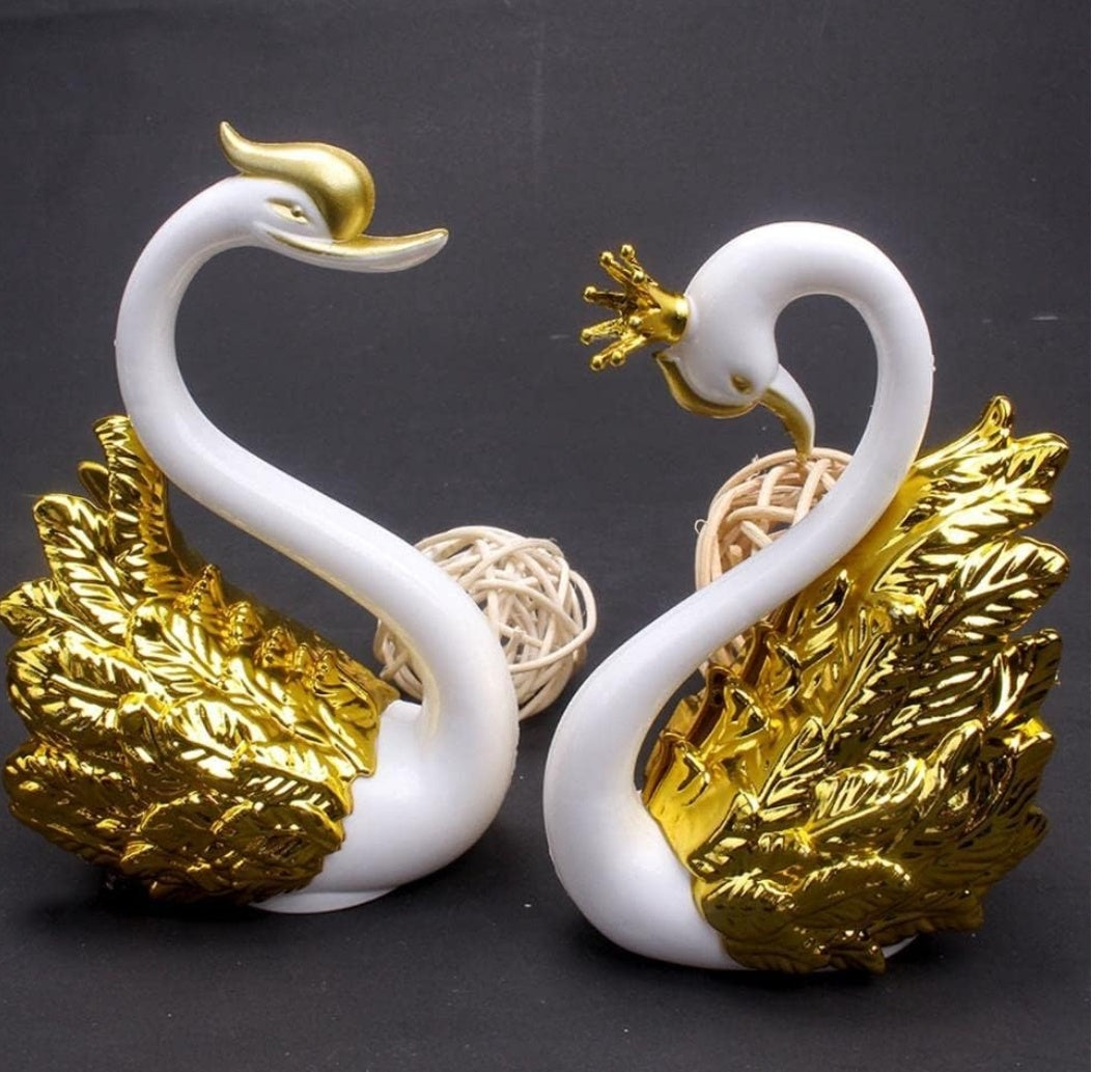 Swan cuple cake topper 1pair