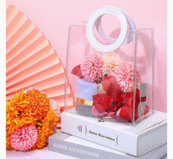 Pvc Hamper Bag  ( Random Colour) Size - 6.5*6*3inch